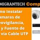 Como-Instalar-Camaras-de-Videovigilancia-DVR-y-Fuente-de-Poder-via-Cable-UTP